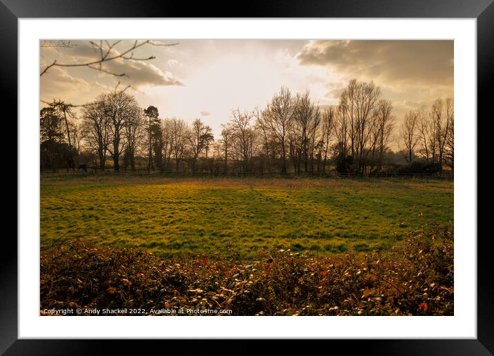 let there be light Framed Mounted Print by Andy Shackell