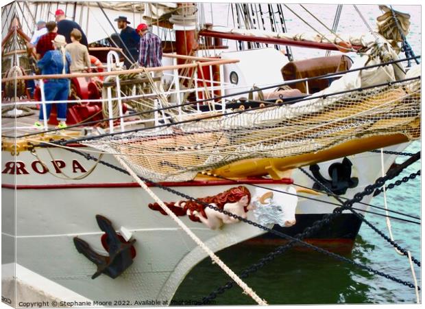 Figurehead of the Europa Canvas Print by Stephanie Moore