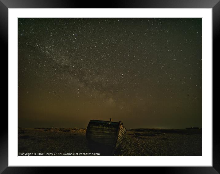 Stargazing traveller Framed Mounted Print by Mike Hardy