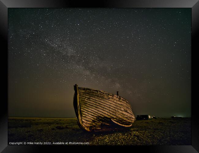 Sailing the Milky Way Framed Print by Mike Hardy