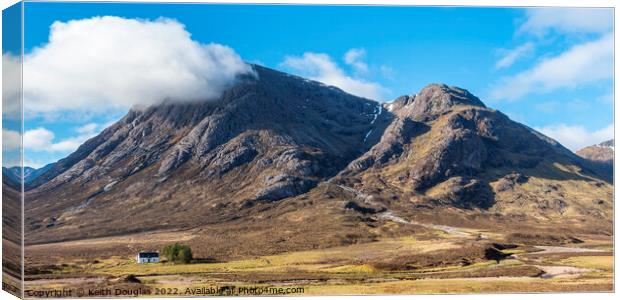 Buachaille Etive Mor and Stob Dearg Canvas Print by Keith Douglas