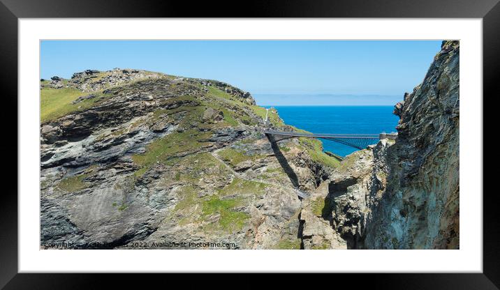 Tintagel Castle, Cornwall Framed Mounted Print by Keith Douglas