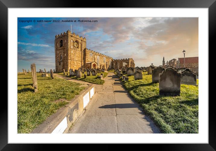 St Marys Church Whitby Framed Mounted Print by keith sayer