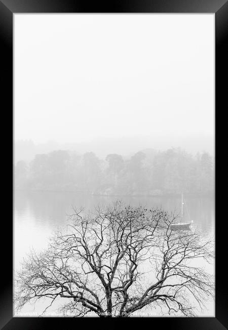 Windermere early morning mist Framed Print by Graham Moore
