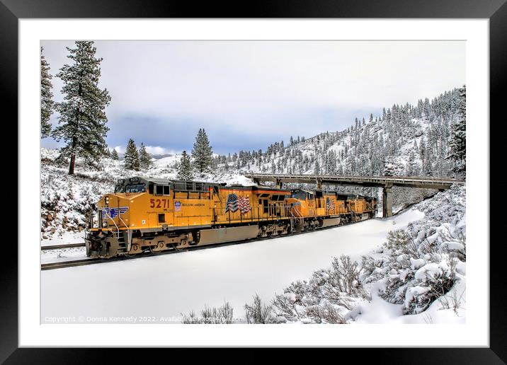 5271 Westbound Framed Mounted Print by Donna Kennedy