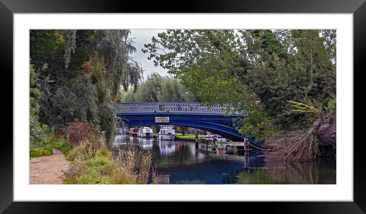 Osney Bridge in Oxford Framed Mounted Print by Joyce Storey