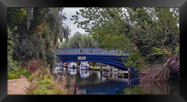 Osney Bridge in Oxford Framed Print by Joyce Storey