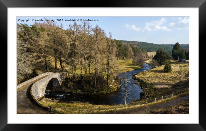 Old Poldullie Bride Over The River Don Framed Mounted Print by rawshutterbug 