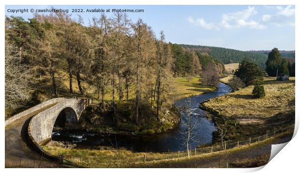Old Poldullie Bride Over The River Don Print by rawshutterbug 
