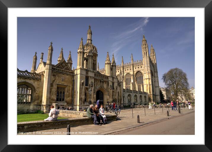 Kings College of Cambridge Framed Mounted Print by Rob Hawkins