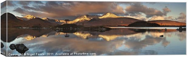 Loch Nah Achlaise Canvas Print by Creative Photography Wales