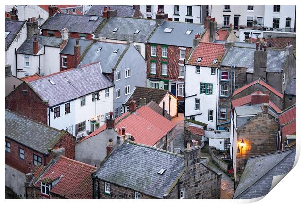 Staithes rooftops Print by Martin Williams