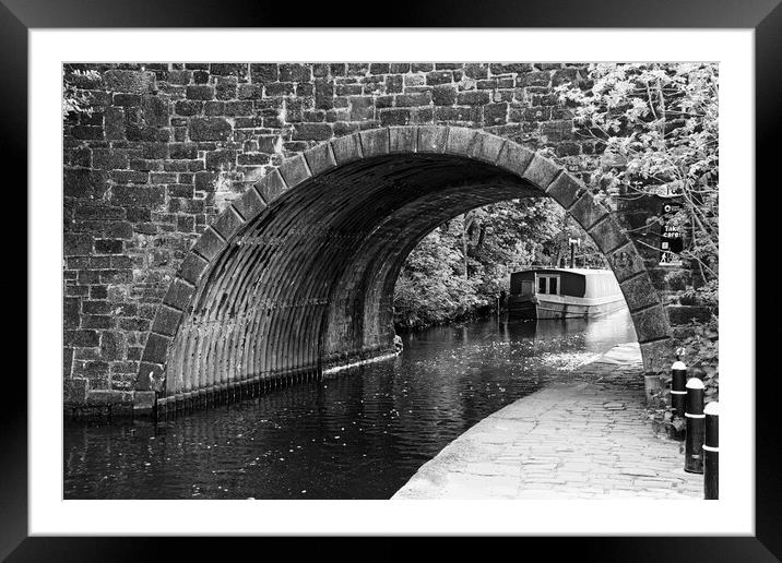 Sowerby Bridge Canal Framed Mounted Print by Glen Allen