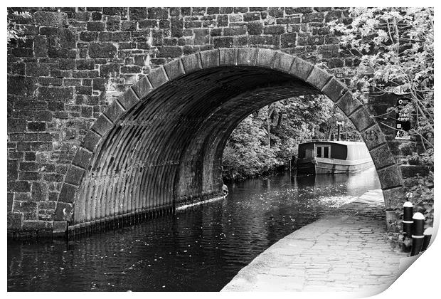 Sowerby Bridge Canal Print by Glen Allen