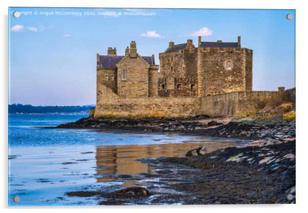 Blackness Castle, West Lothian, Scotland Acrylic by Angus McComiskey