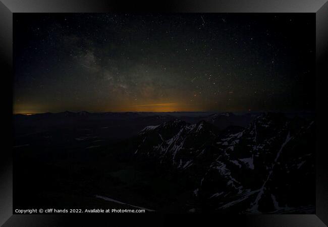 An teallach milky way. Framed Print by Scotland's Scenery