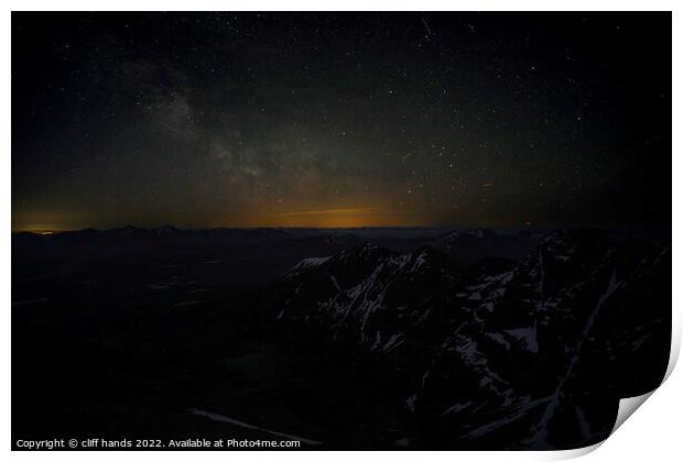 An teallach milky way. Print by Scotland's Scenery