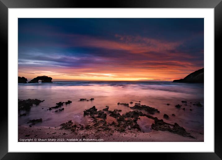 Sunset at Bridgewater Bay Framed Mounted Print by Shaun Sharp