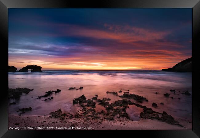 Sunset at Bridgewater Bay Framed Print by Shaun Sharp