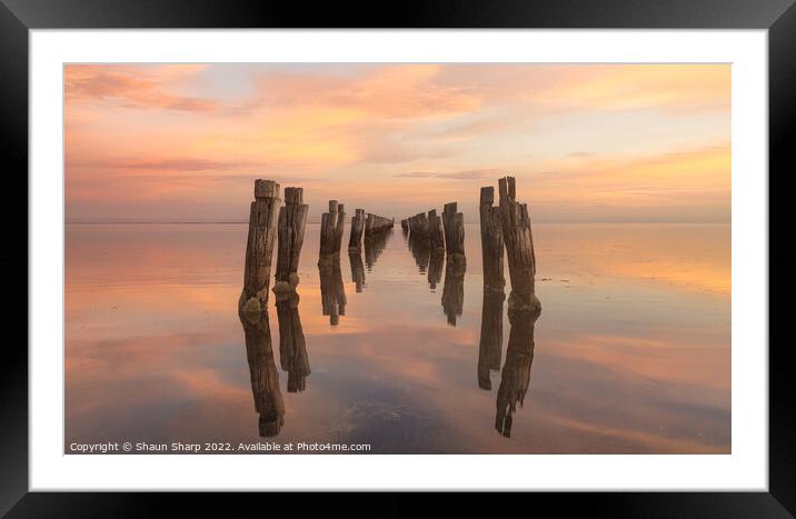 A Pastel Sunrise Framed Mounted Print by Shaun Sharp