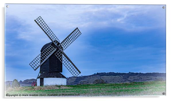 Pitstone Windmill, Pitstone, Buckinghamshire Acrylic by Mark Weekes