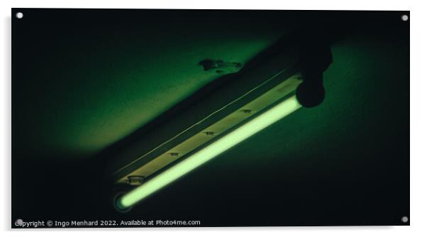 Green Matrix Light Acrylic by Ingo Menhard
