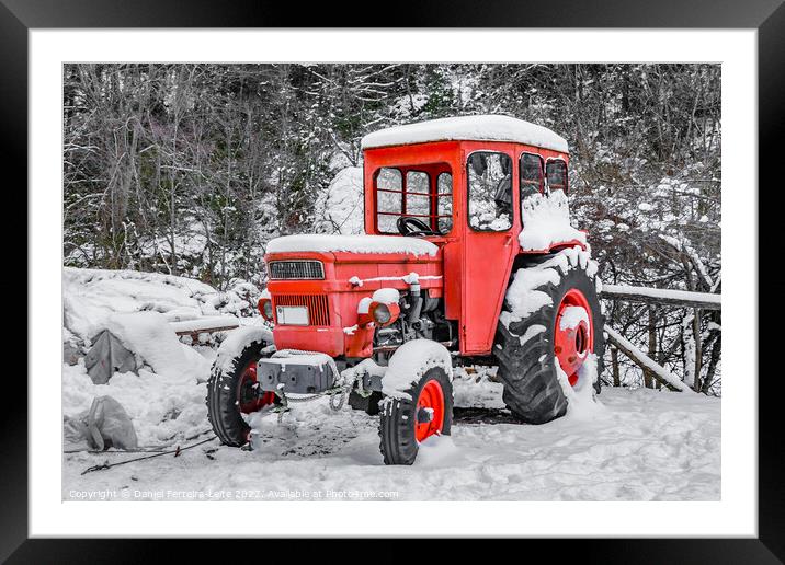Tractor Parked, Olympus Mount National Park, Greece Framed Mounted Print by Daniel Ferreira-Leite