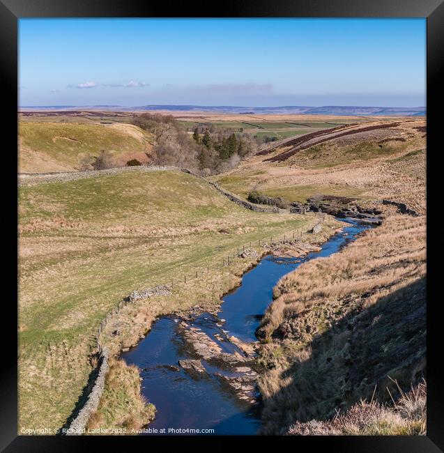 Over Trough Heads, Teesdale Framed Print by Richard Laidler