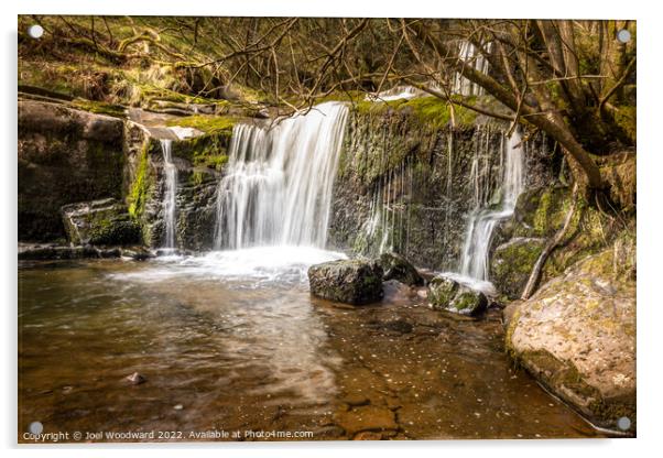 Waterfall Brecon Beacons II Acrylic by Joel Woodward