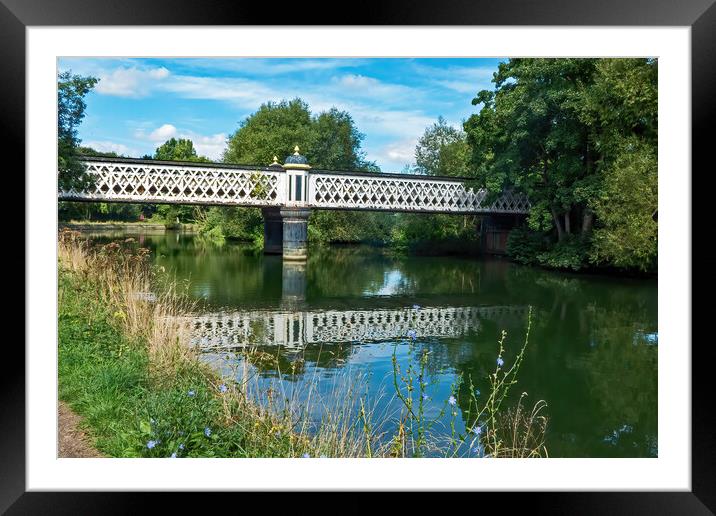 The Gasworks Bridge Framed Mounted Print by Joyce Storey