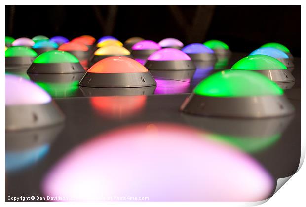 Disco Lights of Southwark Print by Dan Davidson