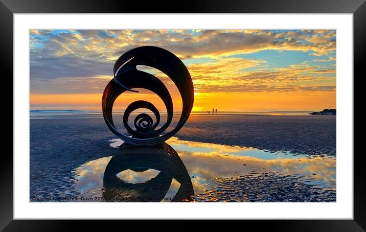 Mary's Shell Sunset  Framed Mounted Print by Michele Davis