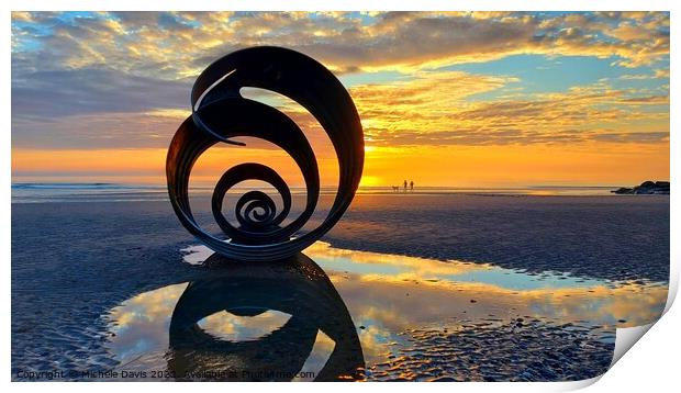 Mary's Shell Sunset  Print by Michele Davis