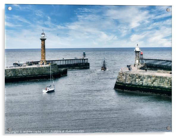 A Day In Whitby Acrylic by andrew copley