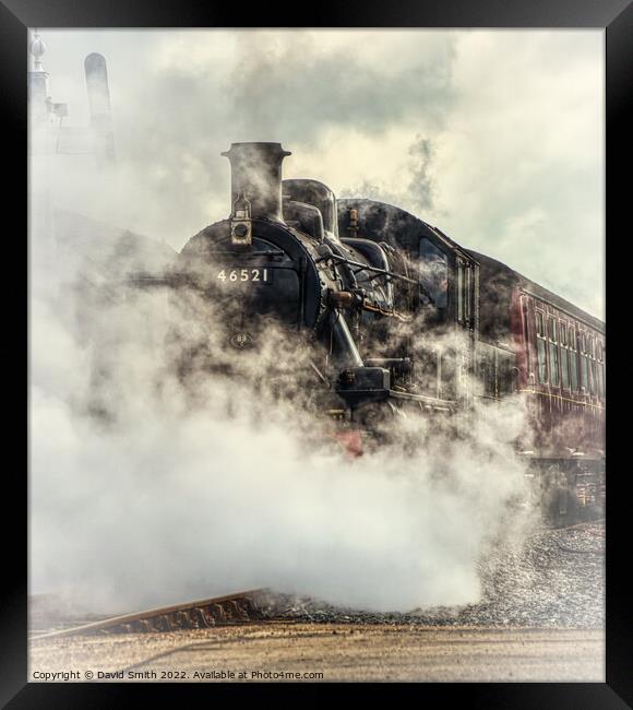 Steam Train Framed Print by David Smith