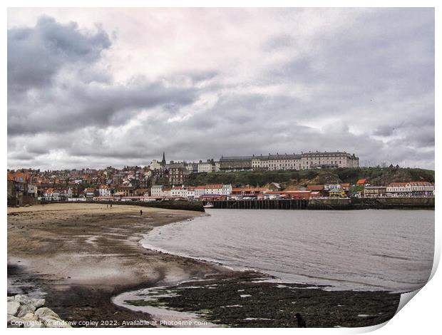 Whitby Coast Print by andrew copley