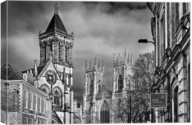 York Minster and Oratory Canvas Print by Darren Galpin