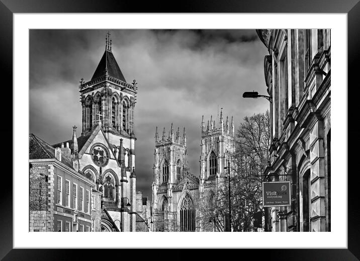 York Minster and Oratory Framed Mounted Print by Darren Galpin