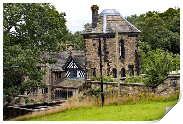 Shibden Hall 2 Print by Glen Allen