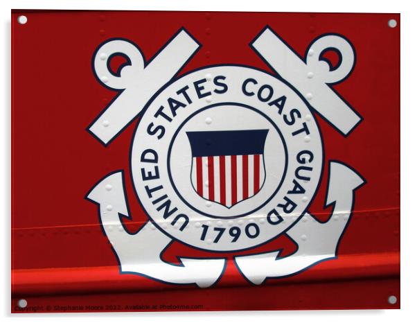 US Coast Guard insignia Acrylic by Stephanie Moore