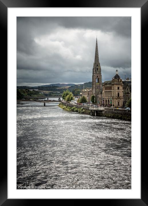 River Tay in Perth Framed Mounted Print by Douglas Kerr