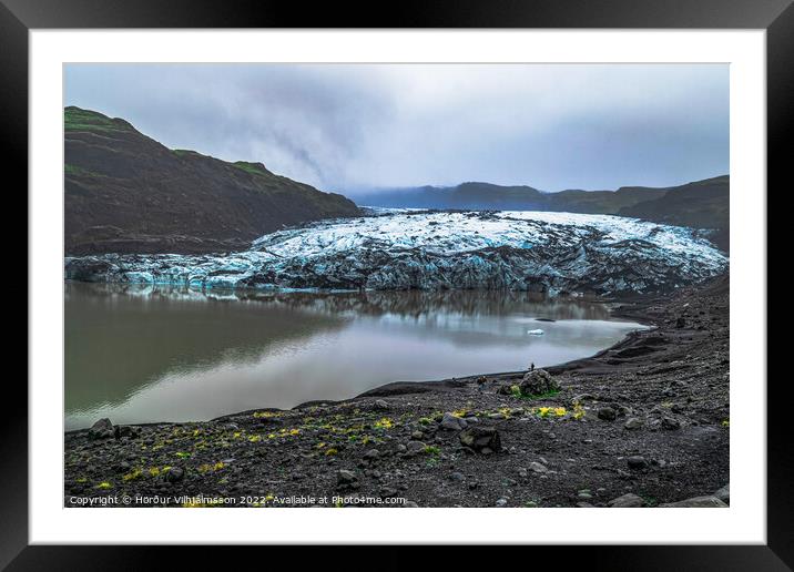 Glacier Skaftarjokull. Framed Mounted Print by Hörður Vilhjálmsson