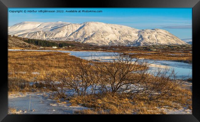 National Park Thingvellir. Framed Print by Hörður Vilhjálmsson