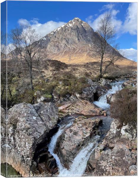 Buachaille Etive Mor  , Glencoe in the Highlands of Scotland , H Canvas Print by Photogold Prints