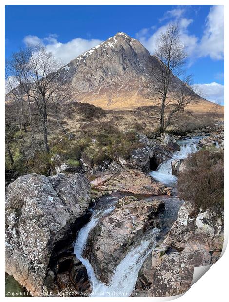 Buachaille Etive Mor  , Glencoe in the Highlands of Scotland , H Print by Photogold Prints