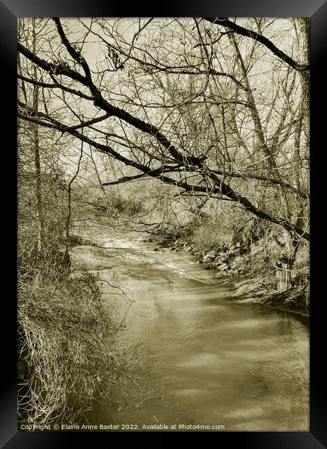 River Avon Warwickshire Framed Print by Elaine Anne Baxter