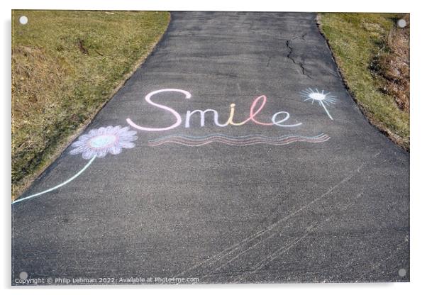 Smile (10B) Acrylic by Philip Lehman
