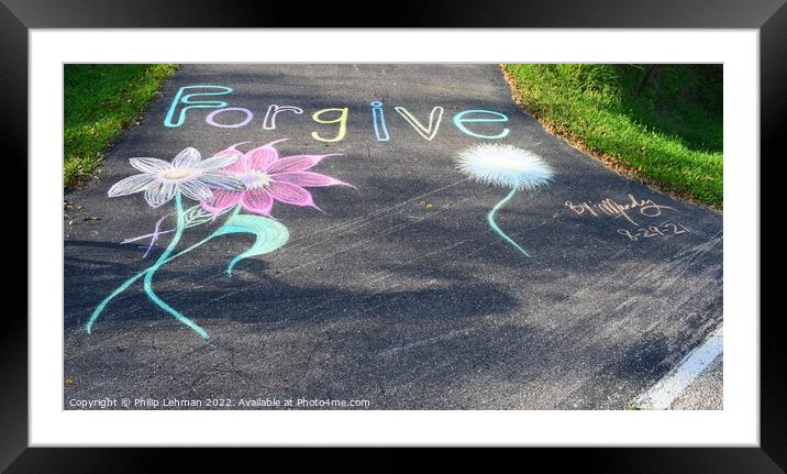 Forgive (2A) Framed Mounted Print by Philip Lehman