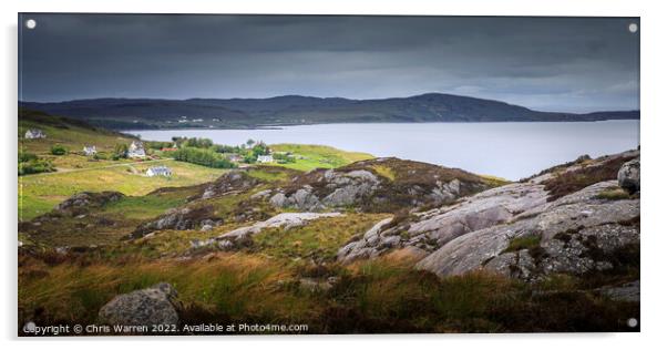 Gruinard Bay Highland Scotland Acrylic by Chris Warren
