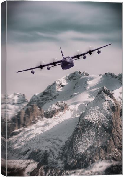 USAF C-130J Hercules Canvas Print by J Biggadike